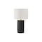 Monarch Specialties Lighting, 24 in.H, Table Lamp, Black Resin, Ivory / Cream Shade, Contemporary I 9619 - alternate 3